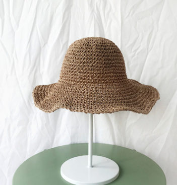 Summer Outing Sunscreen Hat for Women with Foldable Straw Hats Holiday Cool Hat Beach Hat