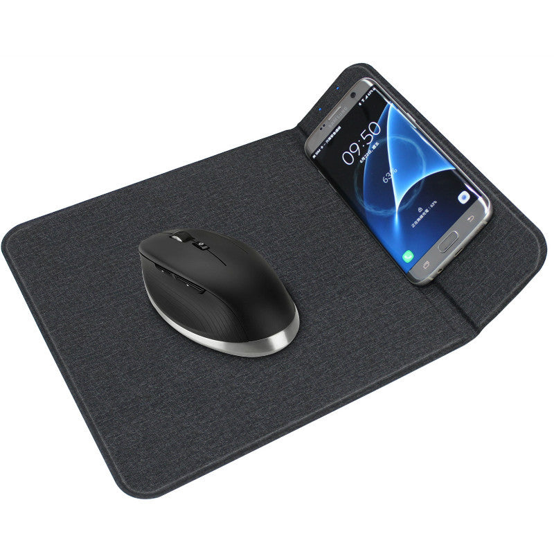 2 In1 Wireless Charging Mouse Pad Charger Holder Non-slip Charging Mouse Pad - Minihomy