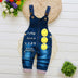 Infant Jeans Little Kids Cartoon Cute Suspenders Toldder Causal Trousers - Minihomy