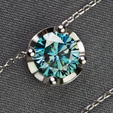 Moissanite necklace 1.5 carats VVS1