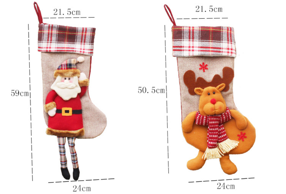 Christmas Sock Gift Bag Christmas Ornament - Minihomy