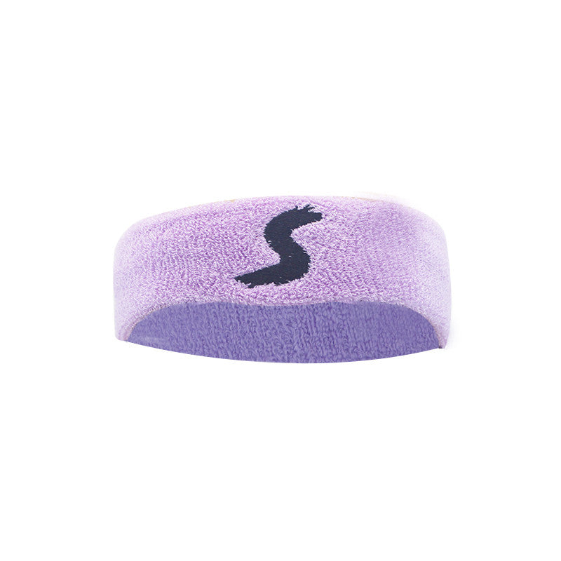 Polyester Cotton Sweat Headband Yoga Running Fitness Sweatband