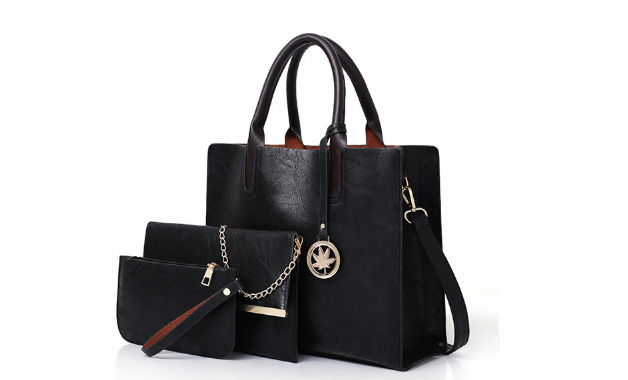 PU Leather Solid Color Handbag Shoulder Bags