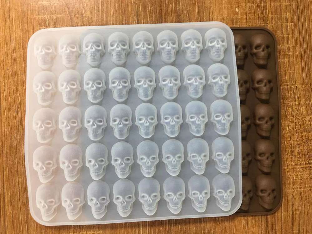 Halloween 40 Skull Ice Cube Baking Mould - Minihomy