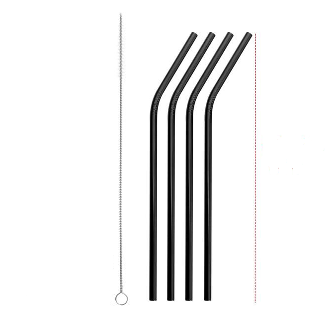 Colourful Reusable Stainless Steel Straws - Minihomy