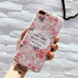 Embossed flower phone case cover - Minihomy