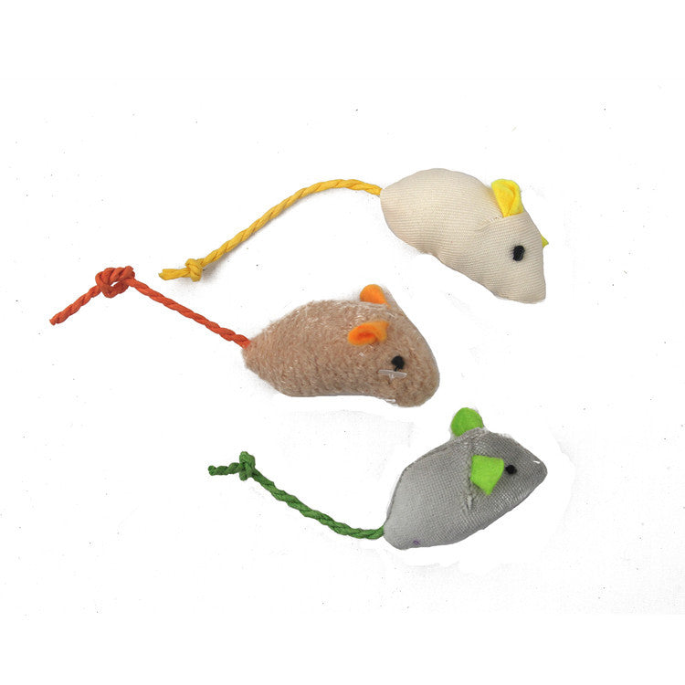 Plush Simulation Catnip Mouse 3 Piece Set - Minihomy