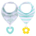 Baby Teether Triangle Baby Bandana Drool Bibs and Teeth Toys - Minihomy