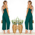 High Waist Wide Leg Jumpsuits Solid Color Elegant Temperament Daily Spring Cloth for Women - Minihomy