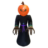 Halloween pumpkin black cat witch cartoon inflatable model