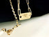 18k gold angel clavicle chain