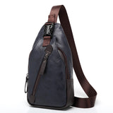 Leather Chest Bag Shoulder Messenger Bag