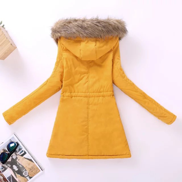 Winter Women Cotton Jacket Padded Casual Slim Coat