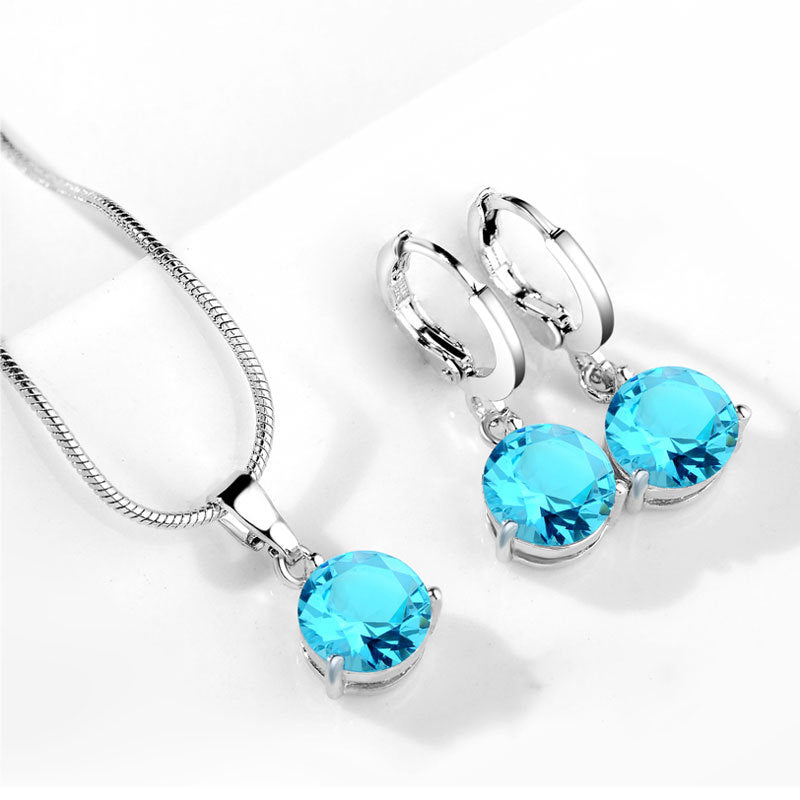 Water Drop Necklace Earring Set