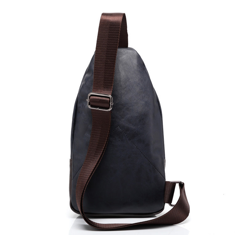 Leather Chest Bag Shoulder Messenger Bag