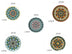 Ceramic Bohemian Tableware Platter Moroccan Pattern Ethnic Flat Plate