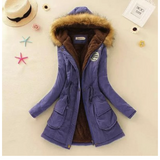 Thick Winter Jacket Women Large Size Long Section Hooded parka outerwear warm coat