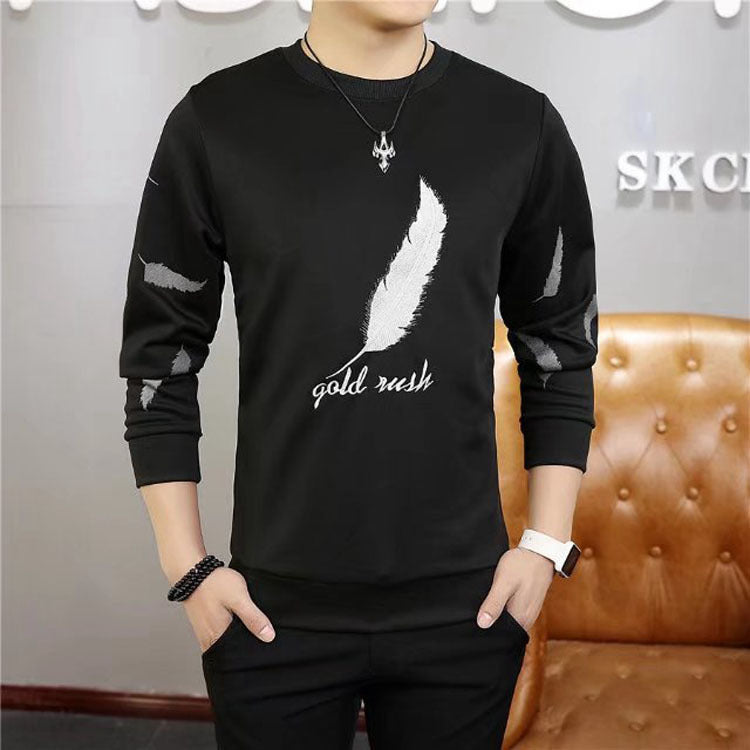 Feather sweater youth casual loose long sleeves