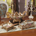 European-style Fruit Plate Three-piece Coffee Table Decoration Ashtray Tissue Box Set