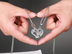 Pendant Love Necklace Set Lover Valentine Gifts Stainless Steel Chain Necklace