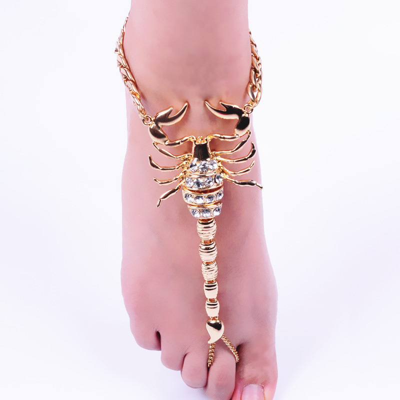 Diamond-studded Scorpion Anklet AliExpress Simple Foreign Trade Anklet