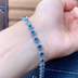 Natural Blue Topaz Bracelet Crystal Inlaid With Precision