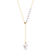 Gold Pearl Necklace Female  Character Natural Freshwater Beads