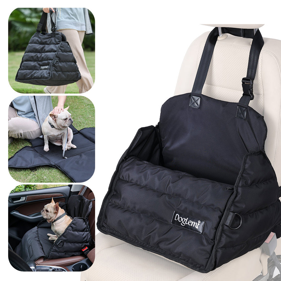 Car Front And Rear Seat Dog Pad Multi-functional Anti Splash Autumn And Winter Pet Bag - Minihomy