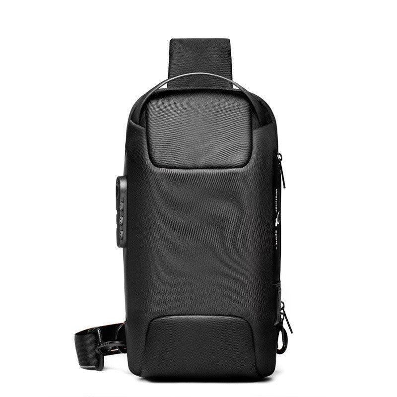 Waterproof USB Oxford Crossbody Bag Anti-theft Shoulder Sling Bag