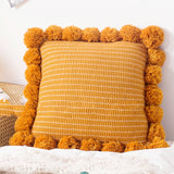 Throw Pillow Bed Sofa Cushion Waist Knitted Pillowcase