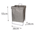 Foldable fabric hamper household bathroom clothes storage laundry large storage basket - Minihomy