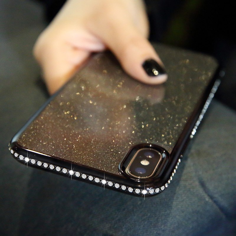 Diamond case for mobile phone