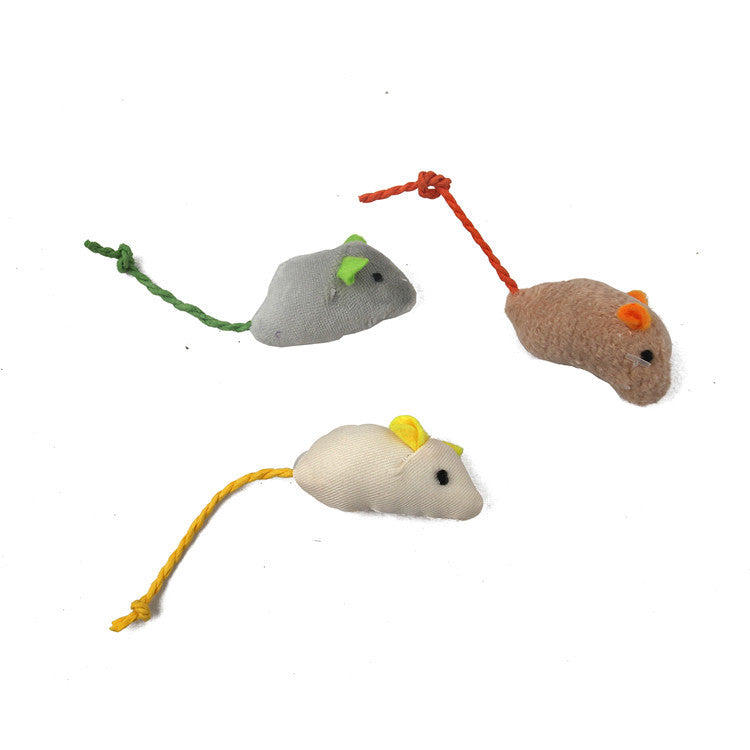 Plush Simulation Catnip Mouse 3 Piece Set - Minihomy