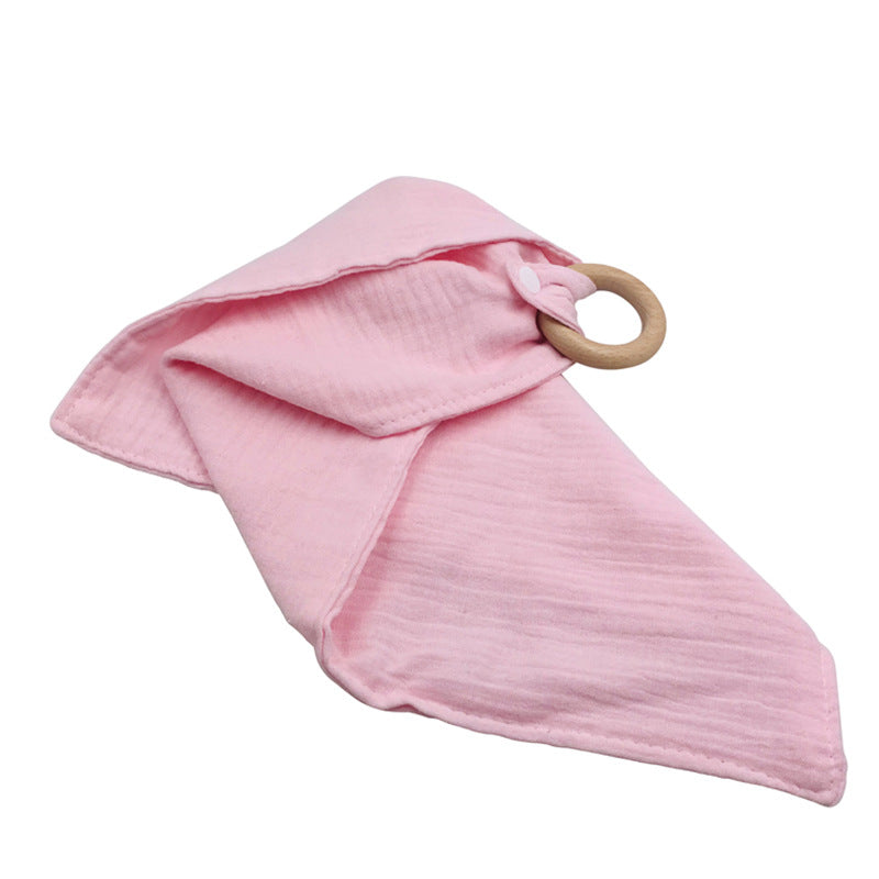 Baby Saliva towel with Wooden Teether