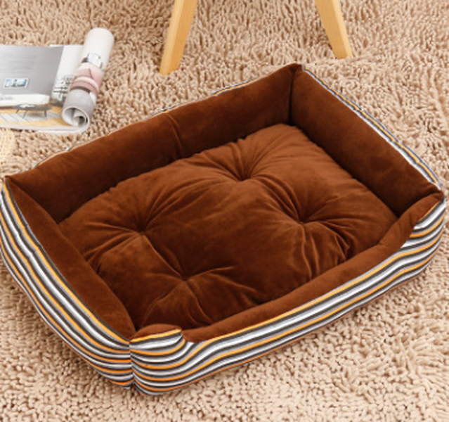 Kennel pet supplies in the large dog pet nest Golden Retriever dog bed autumn and winter cotton dog mat - Minihomy