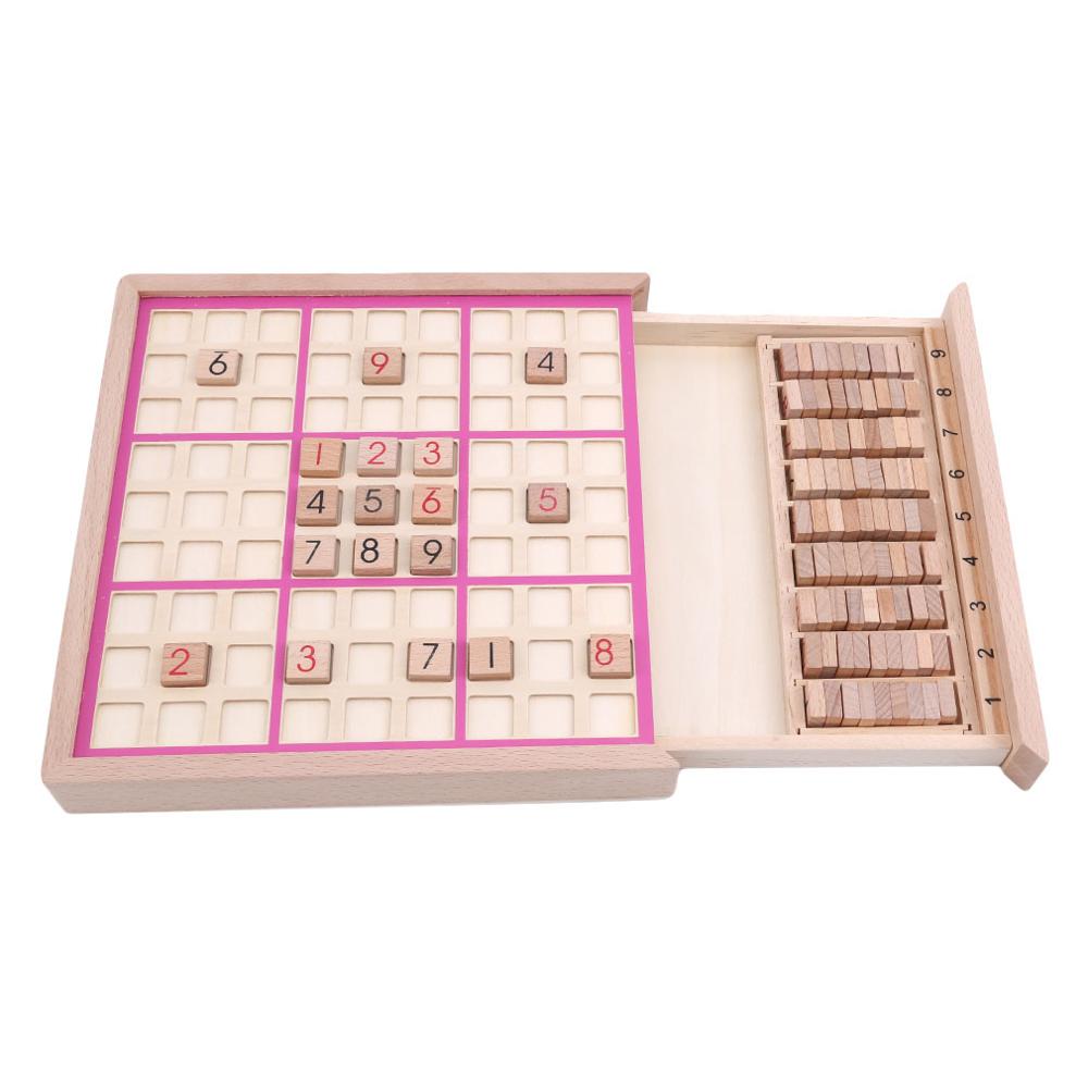 Children Sudoku Chess Beech International Checkers Folding Game Table Toy Gift Learning & Education Puzzle Toy - Minihomy