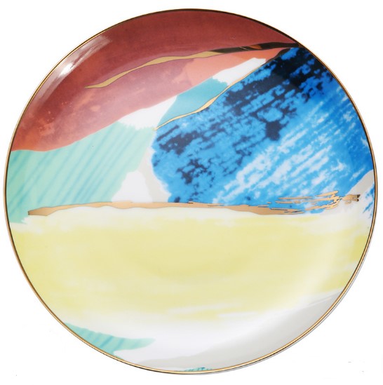 Watercolor Dessert  Plates