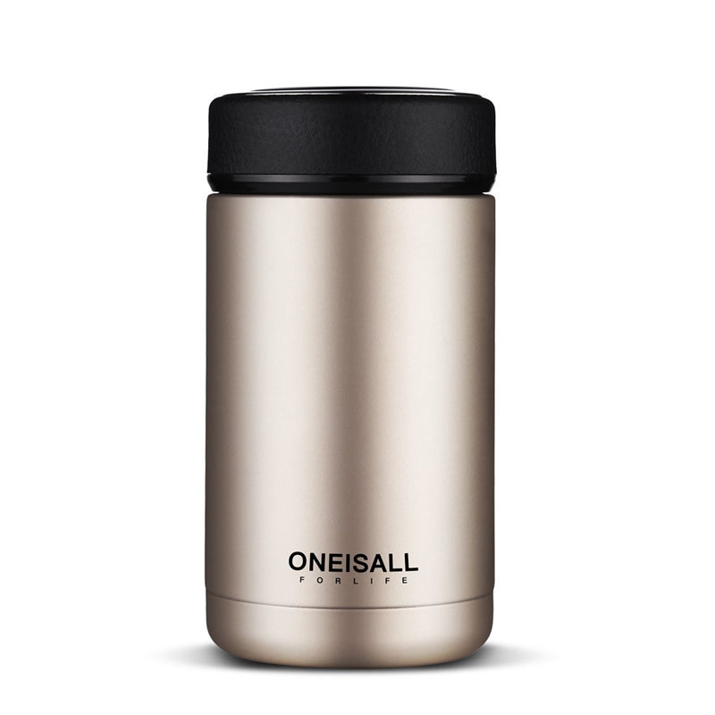 ONE IS ALL Men Gift Bottles 400ml Insulated Cup 304 Stainless Steel Mug Water Bottle Vacuum Flask Coffee Wine Mug - Minihomy