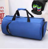 Fitness bag men's sports bag basketball training bag football bag portable travel bag cylinder bag shoulder bag waterproof - Minihomy