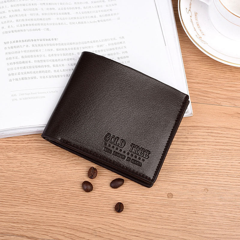 Men's Short Wallet Card Holder Change Cash Organizer Card Holder