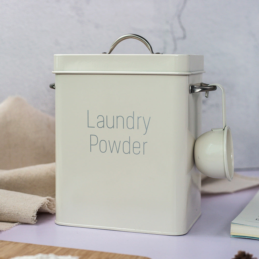 Nordic style washing powder bucket - Minihomy