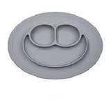 Children's meal pad with silicone smiling face plate - Minihomy