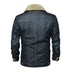 Mens Jeans Jacket Thick Warm Winter Outwear - Minihomy