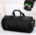 Fitness bag men's sports bag basketball training bag football bag portable travel bag cylinder bag shoulder bag waterproof - Minihomy