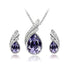 Crystal Zircon Necklace Set Combination