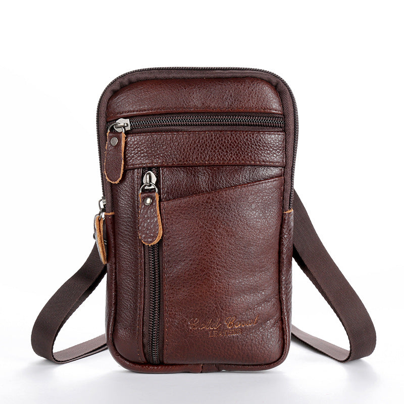 Men's Mobile Phone Bag Wear Belt One-shoulder Small Bag
