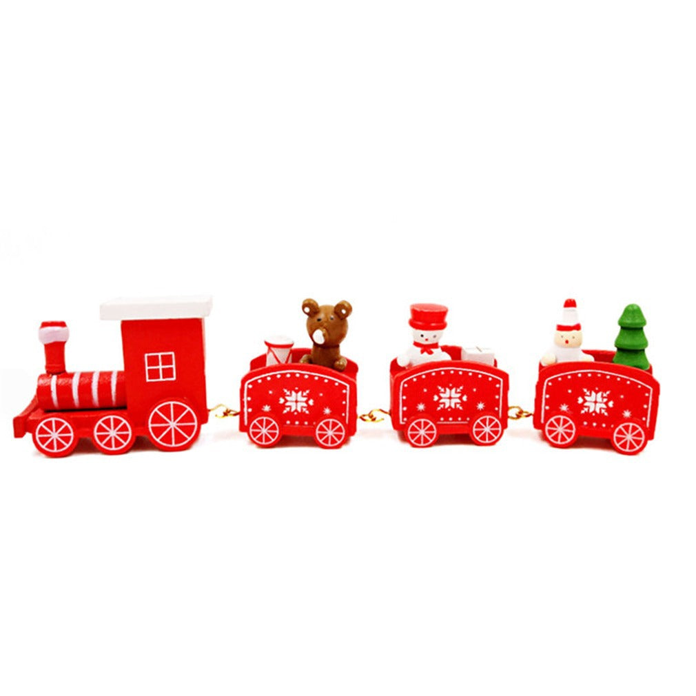 Christmas Ornament Wooden Train