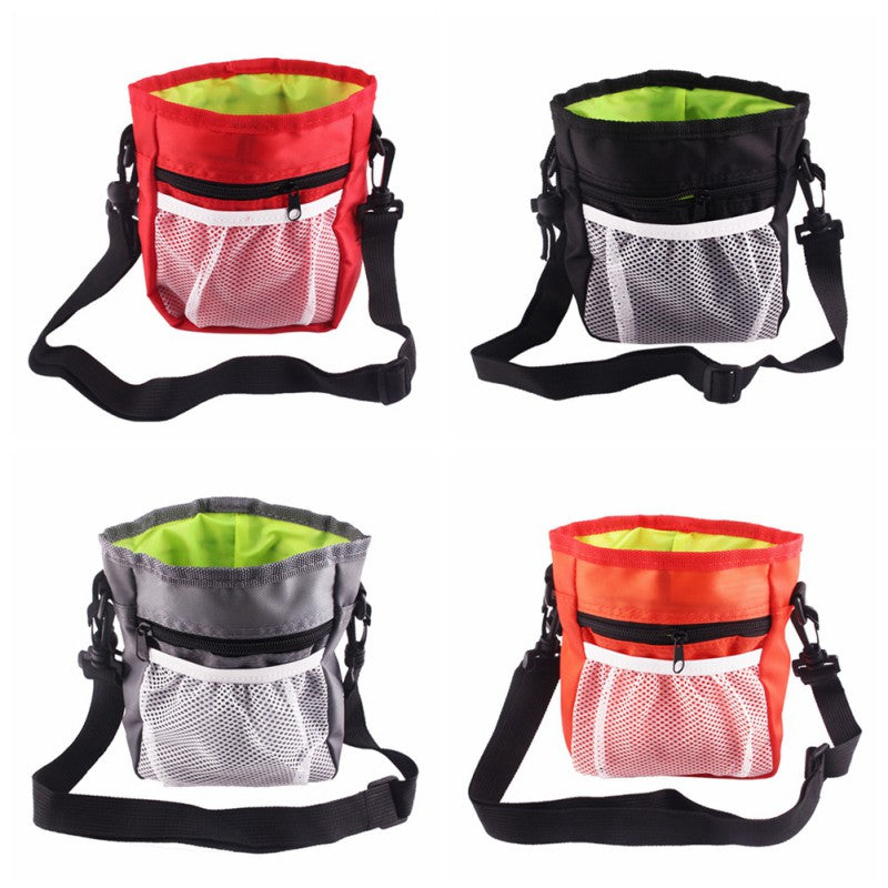 Drawstring Pocket Design Dog Pouch Walking Food Treat Snack Bag - Minihomy