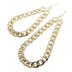 Pet Necklace Thick Gold Chain Plated Plastic Identified Safety Collar Puppy Dogs - Minihomy