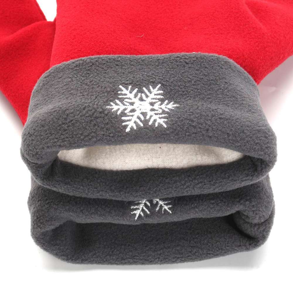 Couple Lovers Gloves Polar Fleece Sweethearts Thicken Winter Warm Lining Glove Christmas Gift Lovers Mittens - Minihomy